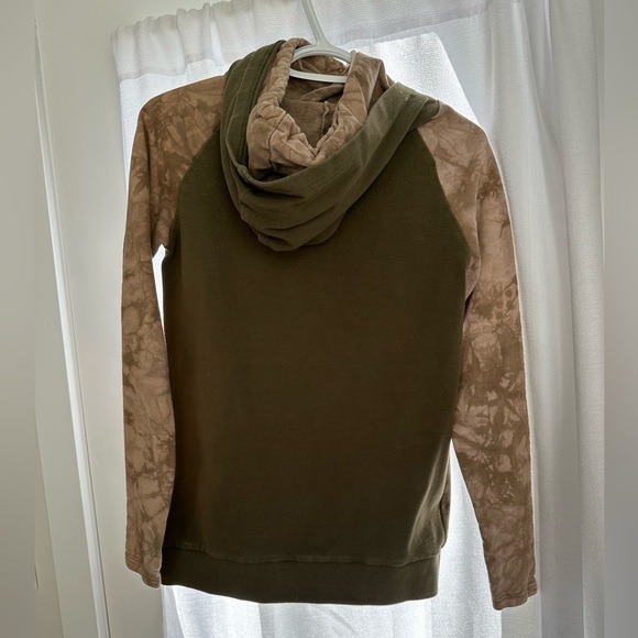 & Ampersand Camo and Green Double Hooded Hoodie - Picture 2 of 5